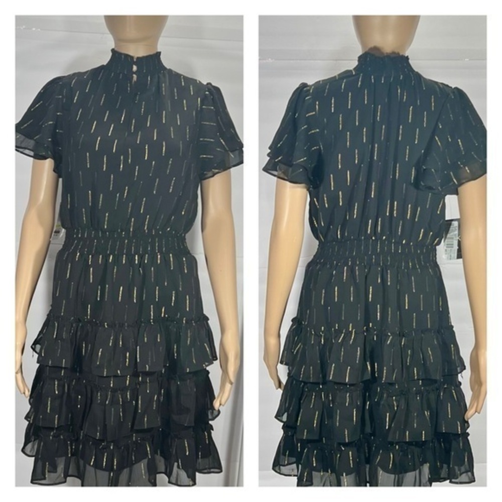 NWT MSK TRIPLE TIERED SMOCKED DRESS SIZE MEDIUM